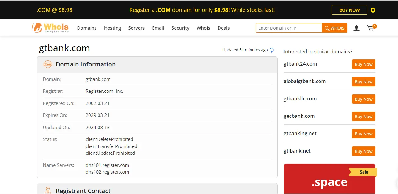 Guaranty-Trust-Bank whois search